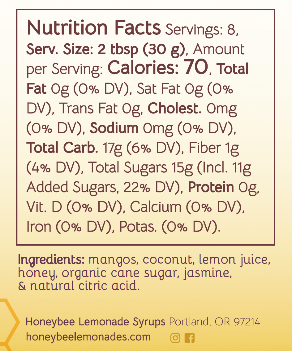 
                  
                    Mango Coconut Jasmine Lemonade Syrup
                  
                