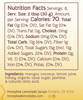 Mango Coconut Jasmine Lemonade Syrup